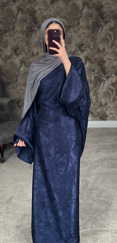 Navy Leaf Kaftan