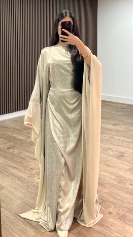 Cream Limière Butterfly Kaftan