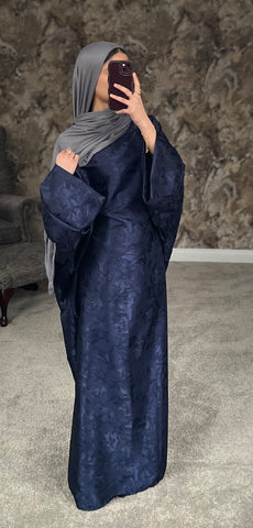 Navy Leaf Kaftan
