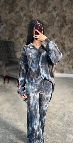 SMOKE PLISSÉ CO-ORD SET