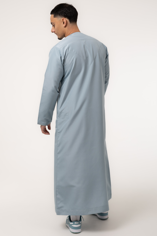 Rajul Fajr Omani Sky Mens Thobe Jubbah
