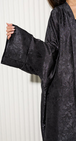 Onyx Silk Black Kimono