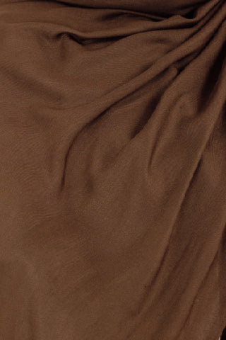 Velano Modal Modest Hijab Scarf for Women Walnut - Brown