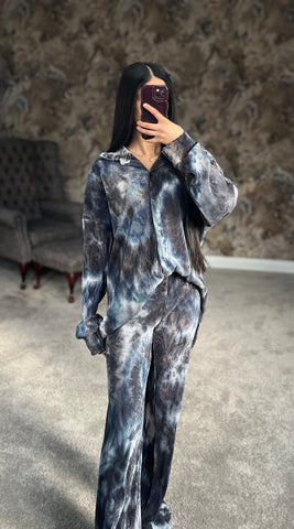 SMOKE PLISSÉ CO-ORD SET