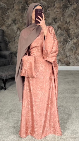 Pink Leaf Kaftan