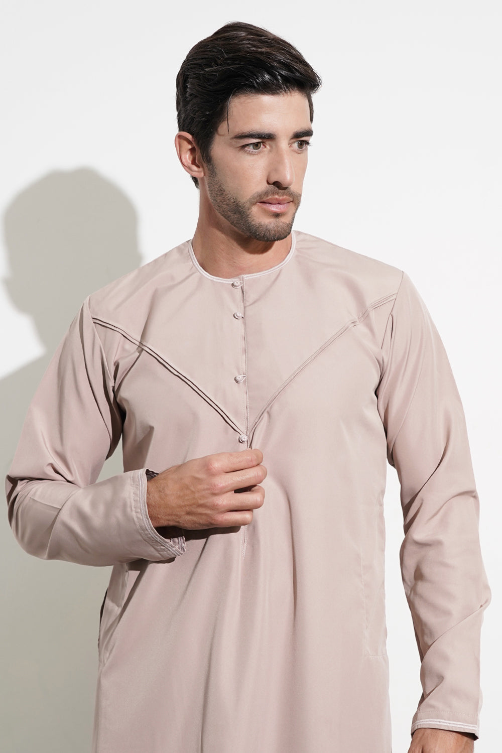 Faris Emirati Dusty Pink Thobe - Kids / Boys Size
