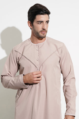 Faris Emirati Dusty Pink Thobe - Kids / Boys Size