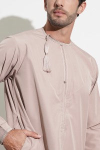 Mens Faris Omani Dusty Pink Thobe