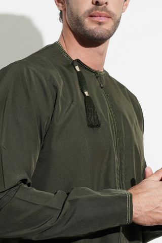 Faris Omani Green Thobe Mens