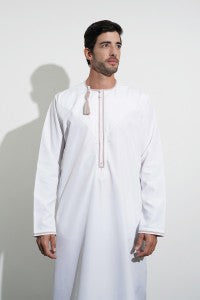 Faris Omani White Thobe - Kids / Boys Size