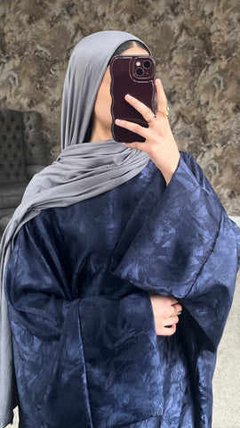 Navy Leaf Kaftan