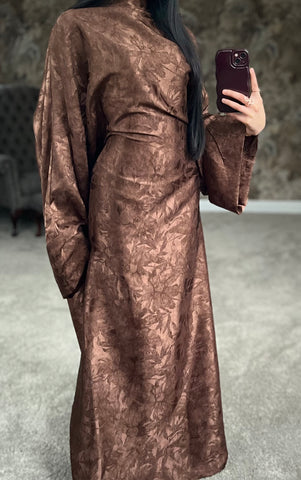Brown Leaf Kaftan