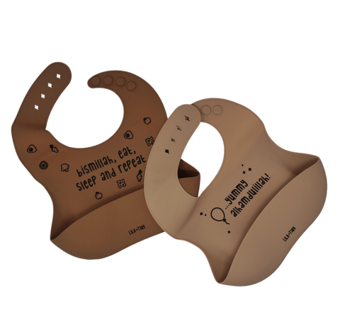 Bismillah Repeat & Alhamdulillah Bibs – 2 Pack