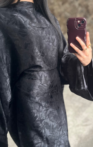 Black Leaf Kaftan