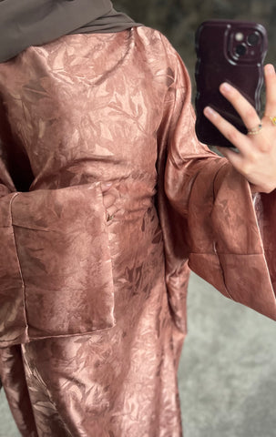 Pink Leaf Kaftan