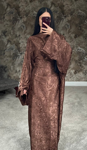 Brown Leaf Kaftan