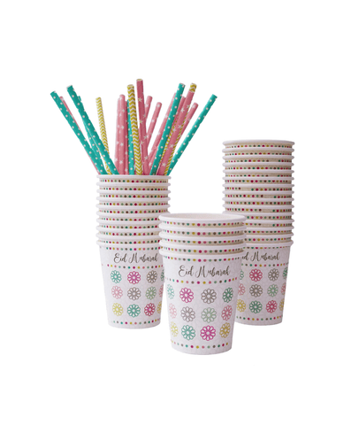Eid Party Cups - Eid Mubarak-PACK OF 5