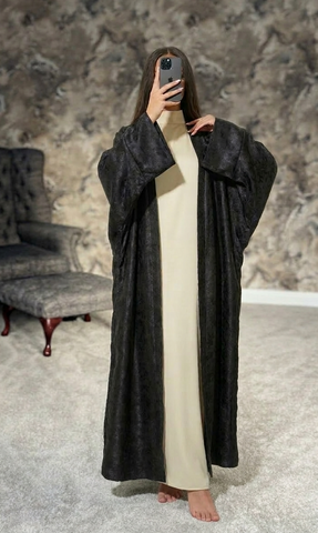 Onyx Silk Black Kimono