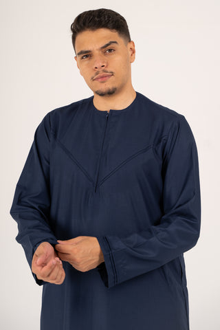 Rajul Emirati Navy TR Mens Thobe Jubbah