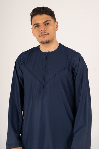 Rajul Emirati Navy TR Mens Thobe Jubbah