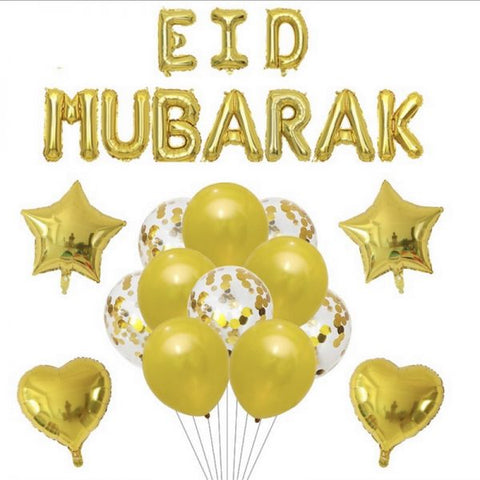 Eid Mubarak gold set