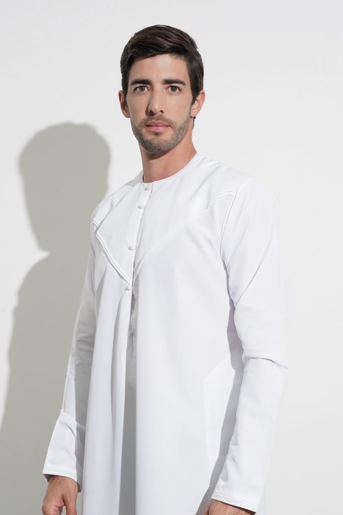 Faris Emirati Classic White Thobe