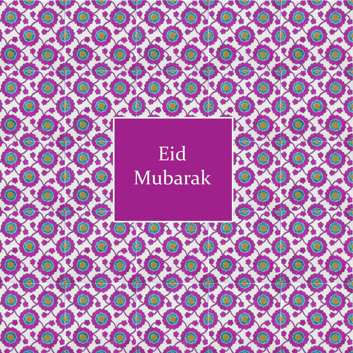 Eid Mubarak Card from Topkapi Range - Magenta