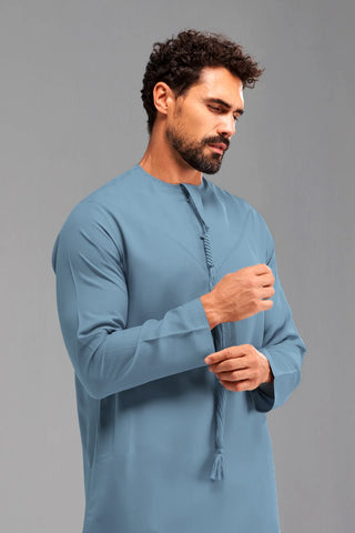 Faris Emirati Blue Thobe