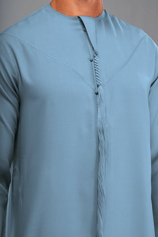 Faris Emirati Blue Thobe