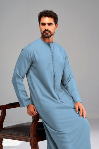 Faris Emirati Blue Thobe