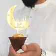 Eid Mubarak Cake Toppers Acrylic Cake Decorations Cake Topper For Eid Party