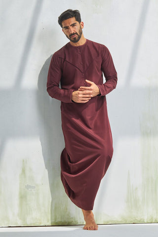 Faris Thobe Maroon Emirati