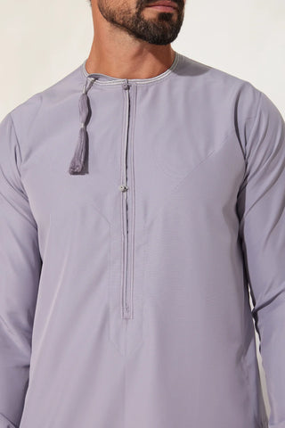 Faris Omani Lilac Thobe Mens