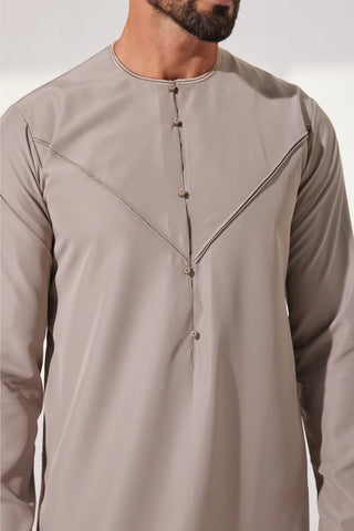 Faris Emirati Taupe Thobe