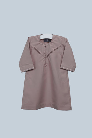 Faris Emirati Dusty Pink Thobe Baby
